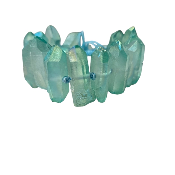 INCREDIBLE natural quartz crystal point bracelet - Picture 7 of 7
